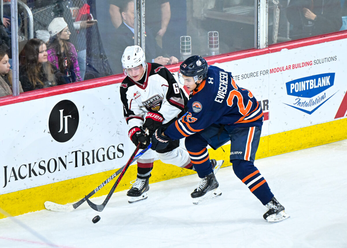 BLAZERS FALL 5-4 IN OVERTIME TO GIANTS