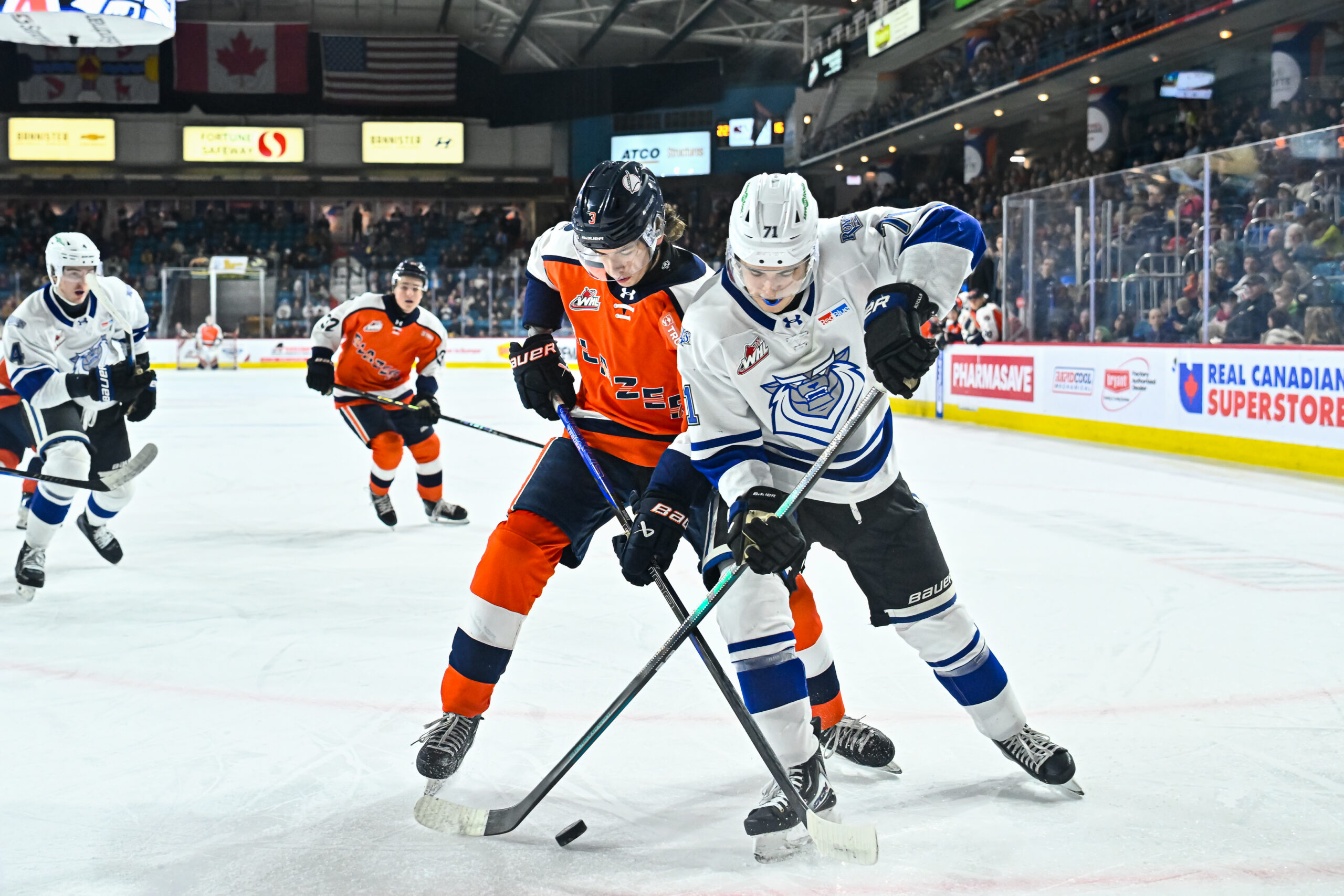BLAZERS DROP 4-2 DECISION ON FAMILY DAY